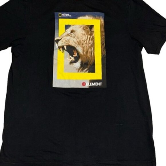 Gildan Other - National Geographic Lion Graphic T Shirt Black Streetwear Tee